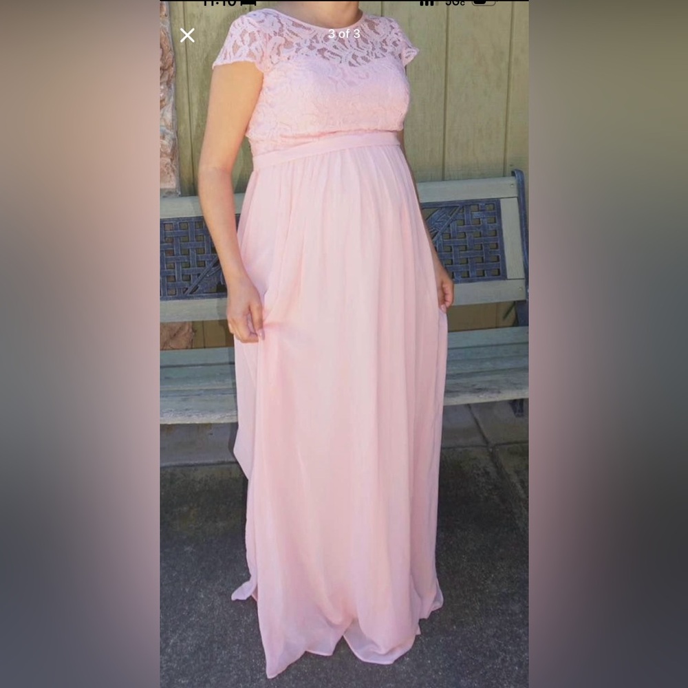 Medium Blush Chiffon Dress